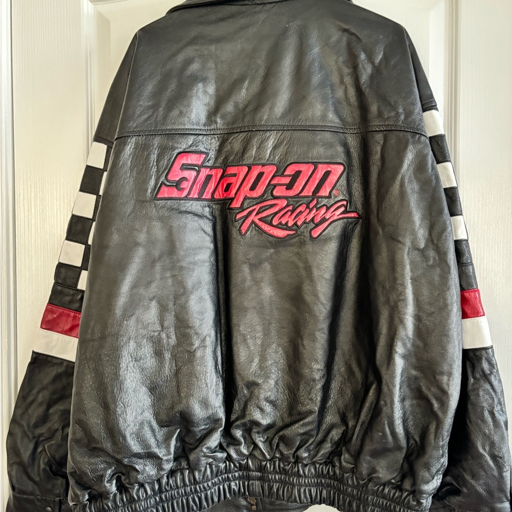 Vintage Snap-On Men’s Leather Bomber Jacket XXL